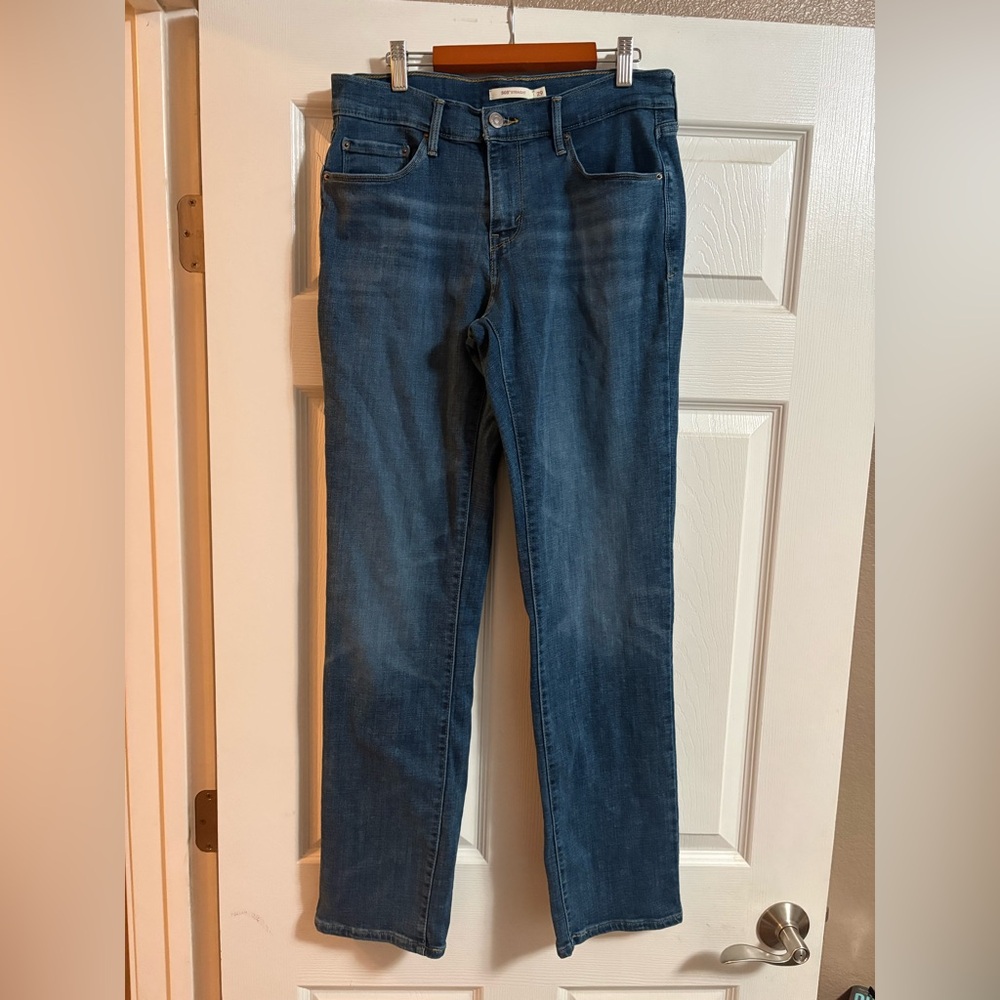 Levi's 505 straight leg denim jeans women's 29